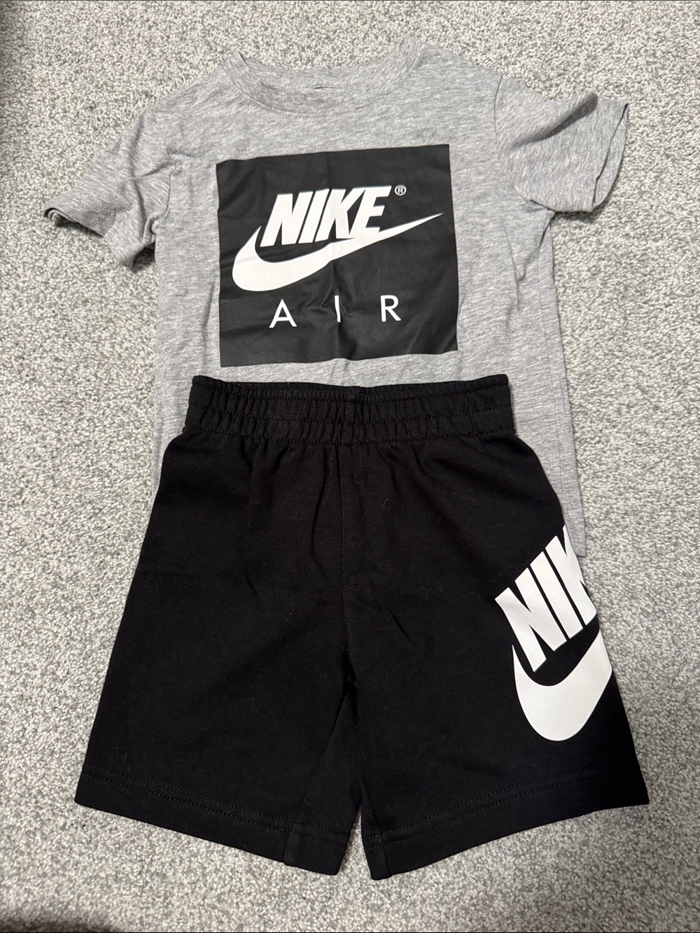 Nike Black Shorts with White Logo - Kids Athletic Bottoms